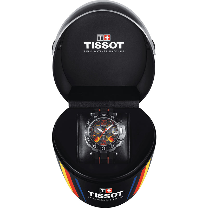  Shop Authentic Tissot T Race Chronograph Stefan Bradl Special Edition Black Dial Black Rubber Strap Watch for Men - T092.417.27.057.02 - Luxxuri