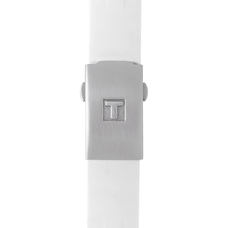  Shop Authentic Tissot T Race Lady Chronograph White Dial White Rubber Strap Watch for Women - T048.217.17.017.00 - Luxxuri