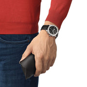  Shop Authentic Tissot PR 100 Sport Quartz Chronograph Black Dial Black Leather Strap Watch For Men - T101.617.16.051.00 - Luxxuri