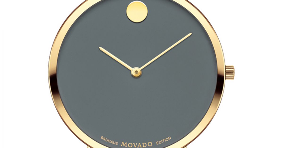  Shop Authentic Movado 70th Anniversary Special Edition Grey Dial Grey Leather Strap Watch For Women - 0607140 - Luxxuri