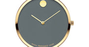  Shop Authentic Movado 70th Anniversary Special Edition Grey Dial Grey Leather Strap Watch For Women - 0607140 - Luxxuri