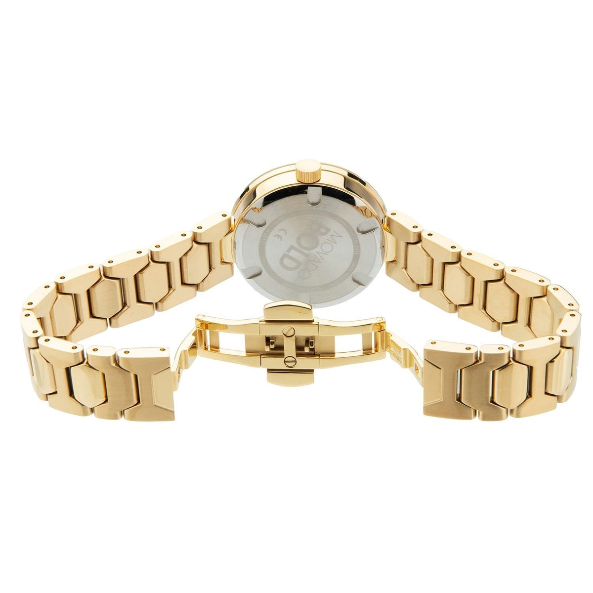 Shop Authentic Movado Bold Gold Dial Gold Steel Strap Watch For Women - 3600382 - Luxxuri