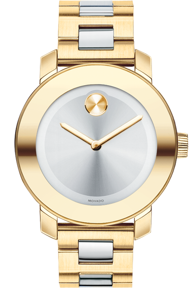  Shop Authentic Movado Bold Silver Dial Two Tone Steel Strap Watch for Women - 3600129 - Luxxuri