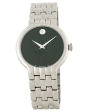  Shop Authentic Movado Classic Quartz Black Dial Silver Steel Strap Watch for Men - 0606337 - Luxxuri