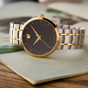  Shop Authentic Movado 1881 Automatic Black Dial Two Tone Steel Strap Watch For Men - 0606916 - Luxxuri