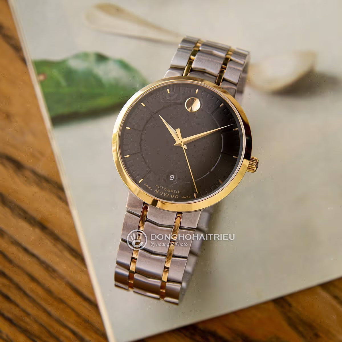  Shop Authentic Movado 1881 Automatic Black Dial Two Tone Steel Strap Watch For Men - 0606916 - Luxxuri