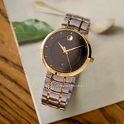  Shop Authentic Movado 1881 Automatic Black Dial Two Tone Steel Strap Watch For Men - 0606916 - Luxxuri