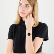  Shop Authentic Movado Esperanza 28mm Black Dial Silver Steel Strap Watch For Women - 0607051 - Luxxuri