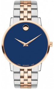  Shop Authentic Movado Museum Classic Blue Dial Two Tone Steel Strap Watch for Men - 0607267 - Luxxuri