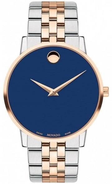  Shop Authentic Movado Museum Classic Blue Dial Two Tone Steel Strap Watch for Men - 0607267 - Luxxuri