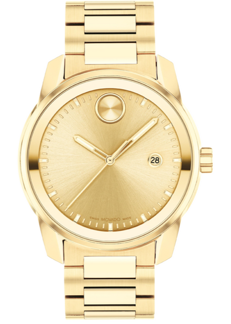  Shop Authentic Movado Bold Verso Gold Dial Gold Steel Strap Watch for Men - 3600861 - Luxxuri