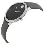  Shop Authentic Movado Museum 70th Anniversary Grey Dial Grey Leather Strap Watch For Women - 0607144 - Luxxuri