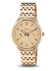  Shop Authentic Fossil Tailor Rose Gold Dial Rose Gold Stainless Steel Strap Watch for Women - ES3713 - Luxxuri