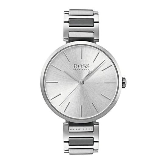  Shop Authentic Hugo Boss Allusion Quartz Silver Dial Silver Steel Strap Watch For Women - 1502414 - Luxxuri