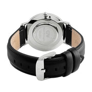  Shop Authentic Daniel Wellington Classic Sheffield Black Dial Black Leather Strap Watch For Men - DW00100133 - Luxxuri