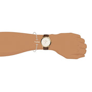  Shop Authentic Fossil The Minimalist White Dial Brown Leather Strap Watch for Men - FS5397 - Luxxuri