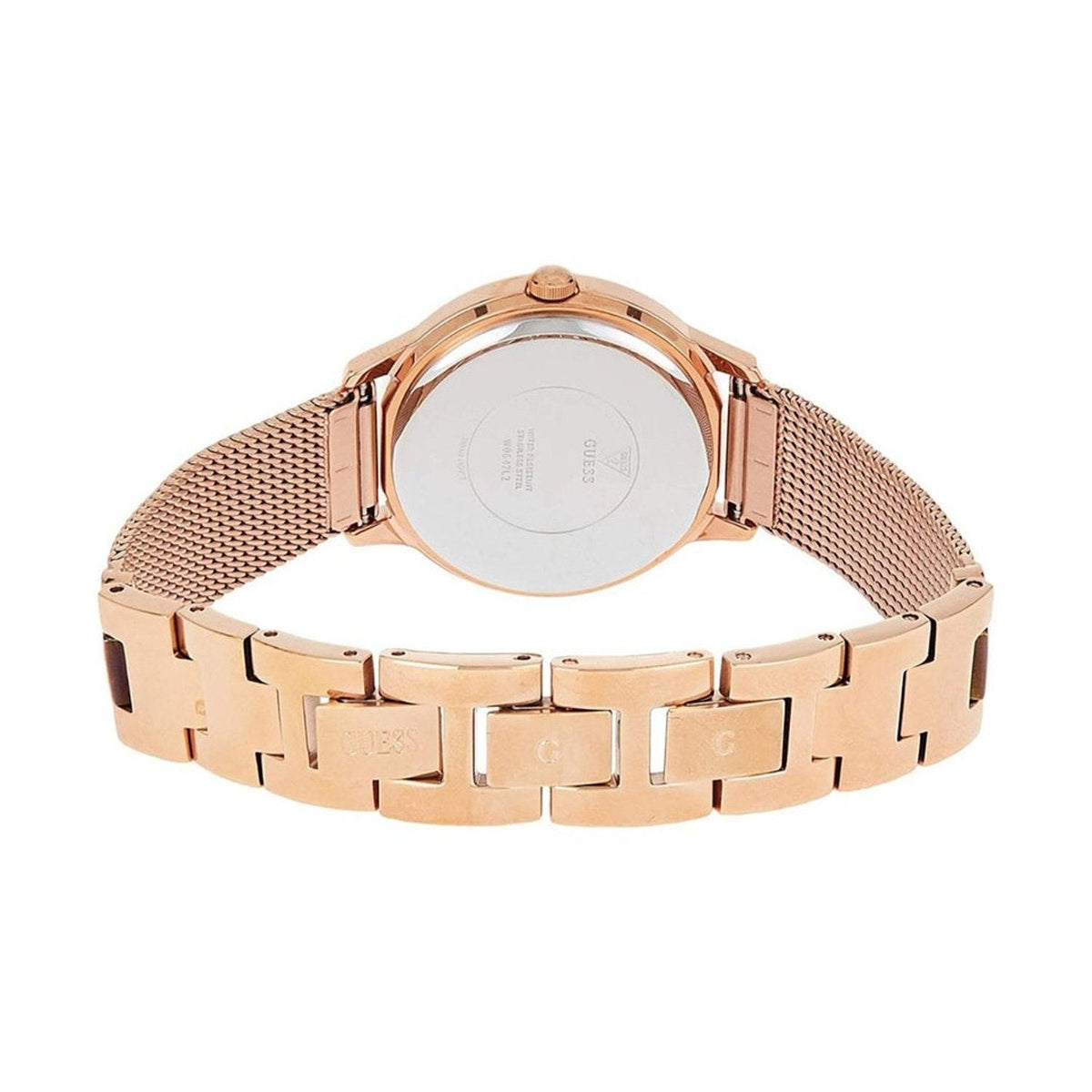  Shop Authentic Guess Chelsea Mother of Pearl White Dial Rose Gold Mesh Strap Watch For Women - W0647L2 - Luxxuri