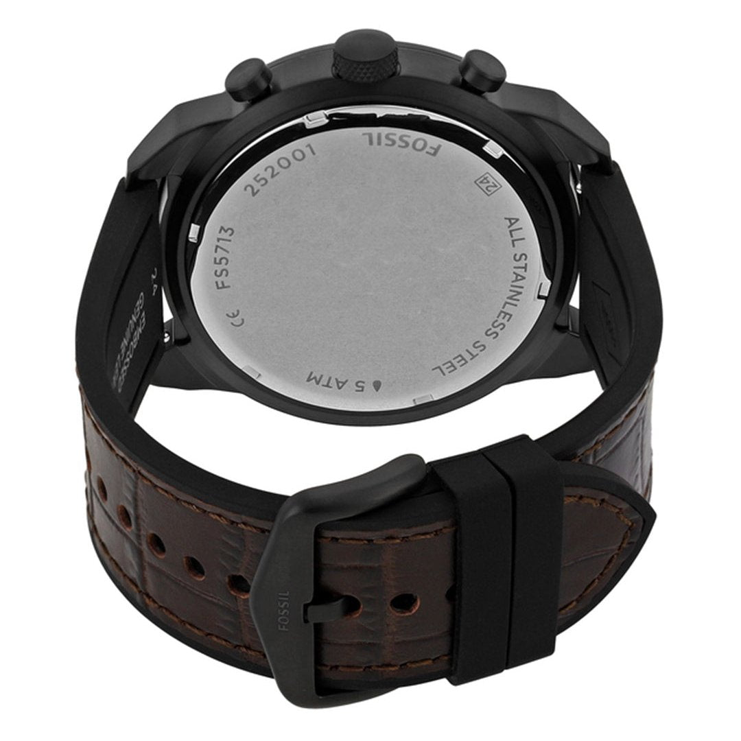  Shop Authentic Fossil Bronson Chronograph Brown Dial Brown Leather Strap Watch for Men - FS5713 - Luxxuri