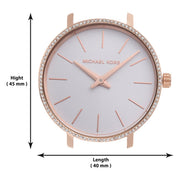  Shop Authentic Michael Kors Pyper Analog White Dial Pink Leather Strap Watch For Women - MK2803 - Luxxuri