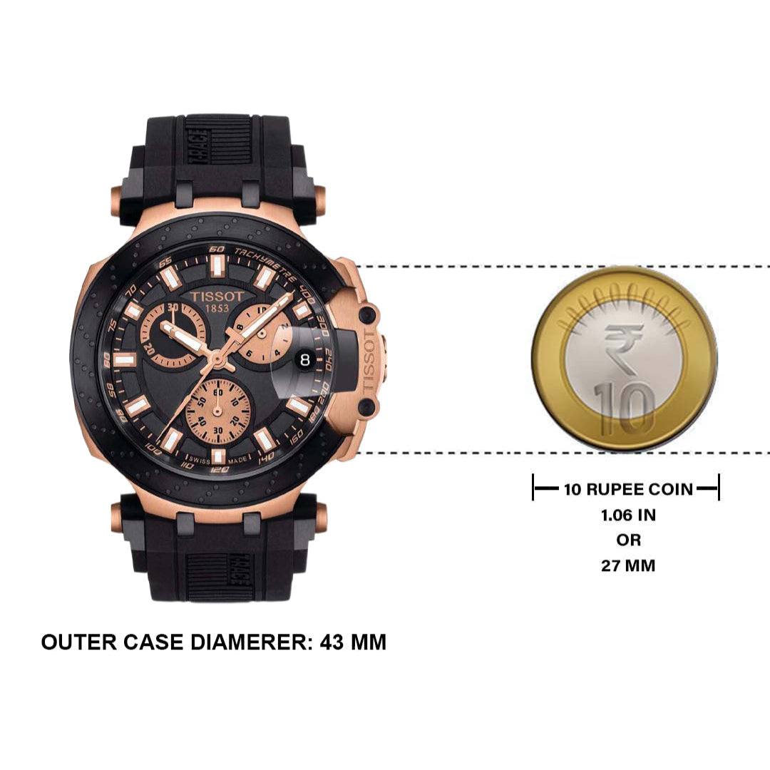  Shop Authentic Tissot T Race Chronograph Black Dial Black Silicone Strap Watch For Men - T115.417.37.051.00 - Luxxuri