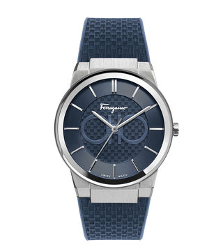  Shop Authentic Salvatore Ferragamo Sapphire Blue Dial Blue Rubber Strap Watch for Men - SFHP00120 - Luxxuri
