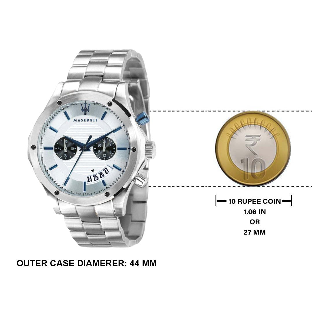  Shop Authentic Maserati Circuito Chronograph Silver Dial Silver Steel Strap Watch For Men - R8873627005 - Luxxuri