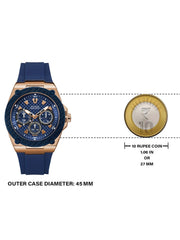  Shop Authentic Guess Legacy Blue Dial Blue Silicone Strap Watch For Men - W1049G2 - Luxxuri