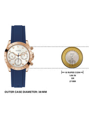  Shop Authentic Guess Eclipse White Dial Blue Rubber Strap Watch for Women - GW0315L2 - Luxxuri
