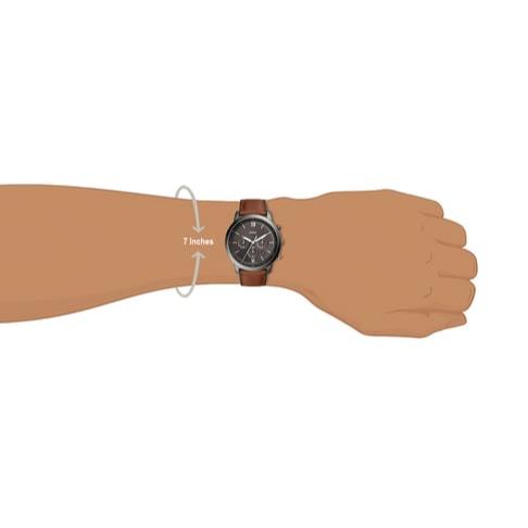  Shop Authentic Fossil Neutra Chronograph Grey Dial Brown Leather Strap Watch for Men - FS5512 - Luxxuri