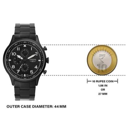  Shop Authentic Fossil Pilot Chronograph Black Dial Black Steel Strap Watch for Men - FS5811 - Luxxuri