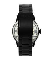  Shop Authentic Fossil Townsman Automatic Skeleton Black Dial Black Steel Strap Watch for Men - ME3197 - Luxxuri