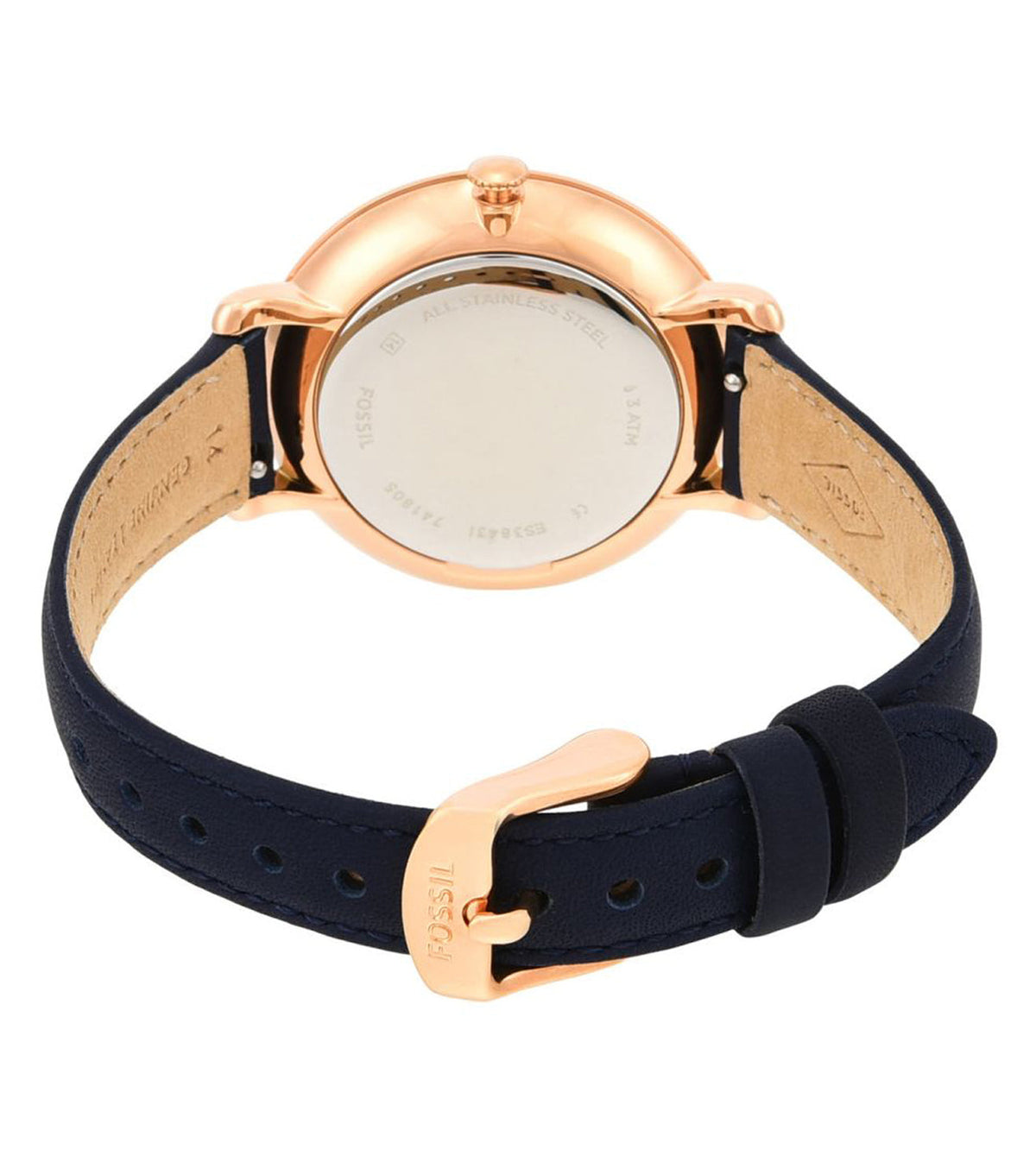  Shop Authentic Fossil Jacqueline White Dial Blue Leather Strap Watch for Women - ES3843 - Luxxuri