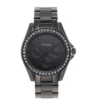  Shop Authentic Fossil Riley Multifunction Black Dial Black Steel Strap Watch for Women - ES4519 - Luxxuri