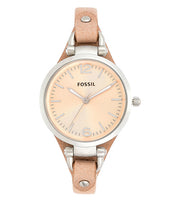  Shop Authentic Fossil Georgia Bone Grey Dial Beige Leather Strap Watch for Women - ES2830 - Luxxuri