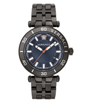  Shop Authentic Versace Greca Sport Quartz Black Dial Black Steel Strap Watch For Men - VEZ300621 - Luxxuri