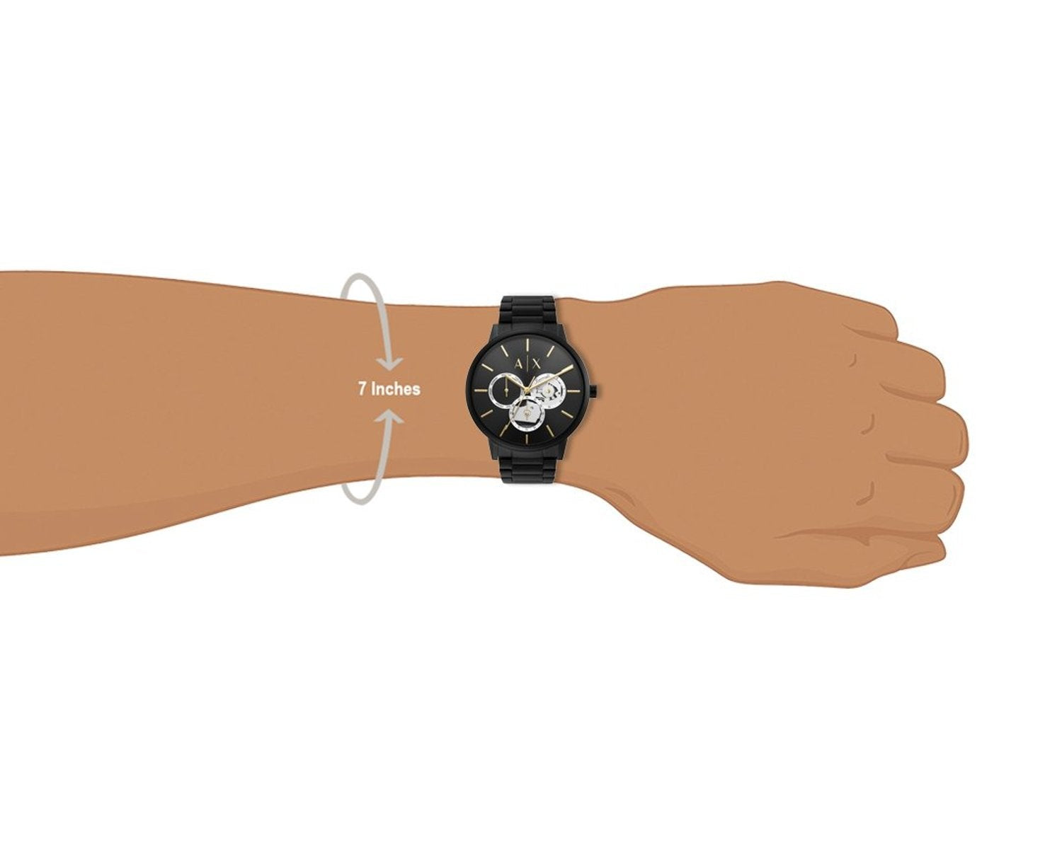  Shop Authentic Armani Exchange Cayde Chronograph Black Dial Black Steel Strap Watch for Men - AX2748 - Luxxuri