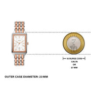  Shop Authentic Fossil Raquel Three Hand White Dial Two Tone Steel Strap Watch For Women - ES5222 - Luxxuri