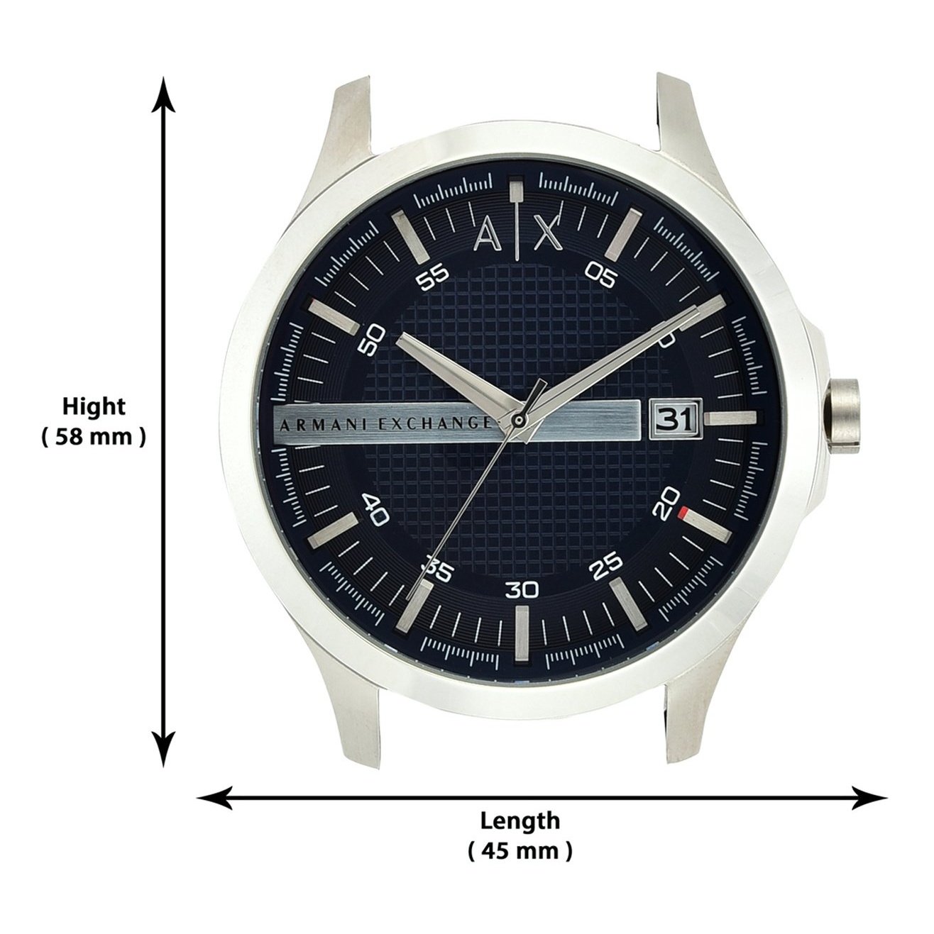  Shop Authentic Armani Exchange Hampton Chronograph Blue Dial Brown Leather Strap Watch For Men - AX2133 - Luxxuri