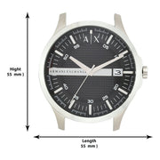  Shop Authentic Armani Exchange Hampton Chronograph Black Dial Silver Steel Strap Watch For Men - AX2103 - Luxxuri
