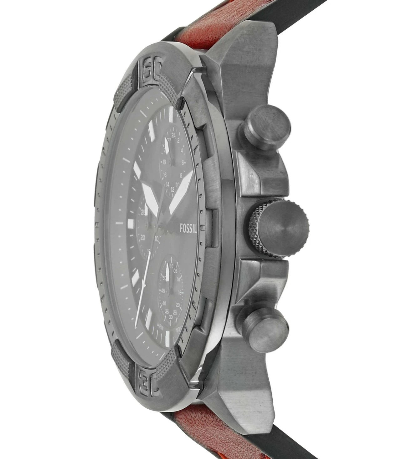  Shop Authentic Fossil Bronson Chronograph Grey Dial Brown Leather Strap Watch for Men - FS5855 - Luxxuri