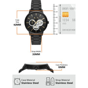  Shop Authentic Armani Exchange Cayde Chronograph Black Dial Black Steel Strap Watch for Men - AX2748 - Luxxuri
