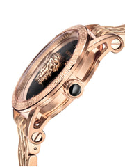  Shop Authentic Versace Palazzo Empire Black Dial Rose Gold Steel Strap Watch for Men - VERD00718 - Luxxuri