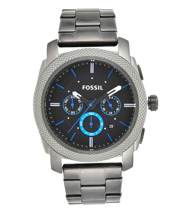  Shop Authentic Fossil Machine Chronograph Brown Dial Grey Steel Strap Watch for Men - FS4931 - Luxxuri