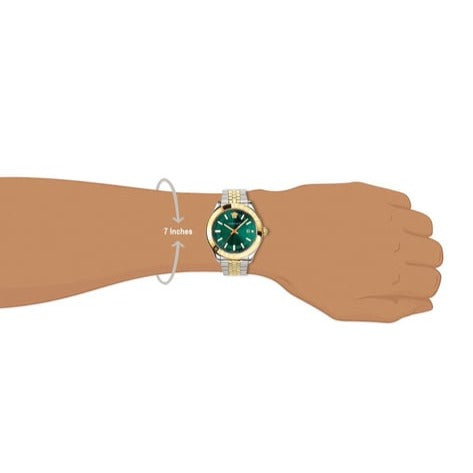  Shop Authentic Versace Hellenyium Quartz Green Dial Two Tone Steel Strap Watch For Men - VEVI00620 - Luxxuri