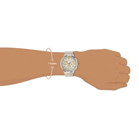 Shop Authentic Versace Greca Chronograph White Dial Two Tone Steel Strap Watch For Men - VEZ900321 - Luxxuri