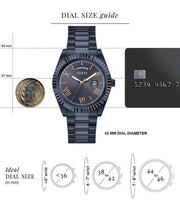  Shop Authentic Guess Connoisseur Quartz Blue Dial Blue Steel Strap Watch For Men - GW0265G9 - Luxxuri