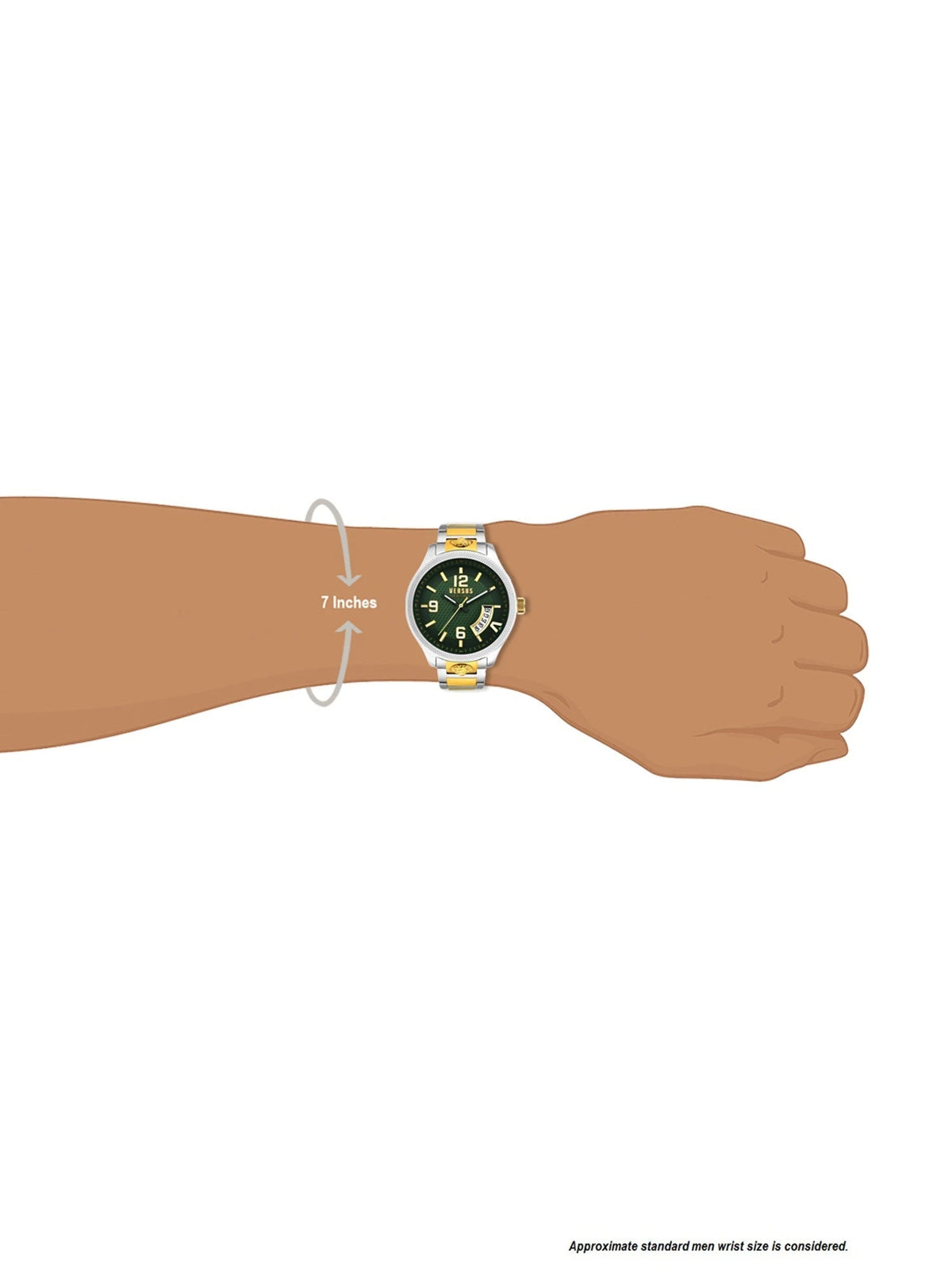  Shop Authentic Versace Hellenyium Quartz Green Dial Silver Steel Strap Watch For Men - VEVK00420 - Luxxuri