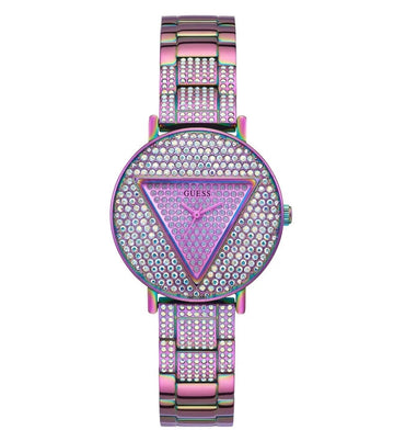  Shop Authentic Guess Trend Diamonds Purple Dial Purple Steel Strap Watch for Women - GW0512L4 - Luxxuri
