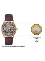  Shop Authentic Guess Gadget Brown Dial Brown Leather Strap Watch for Men - GW0570G2 - Luxxuri