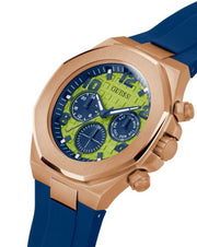  Shop Authentic Guess Empire Analog Quartz Lime Green Dial Blue Silicon Strap Watch for Men - GW0583G3 - Luxxuri